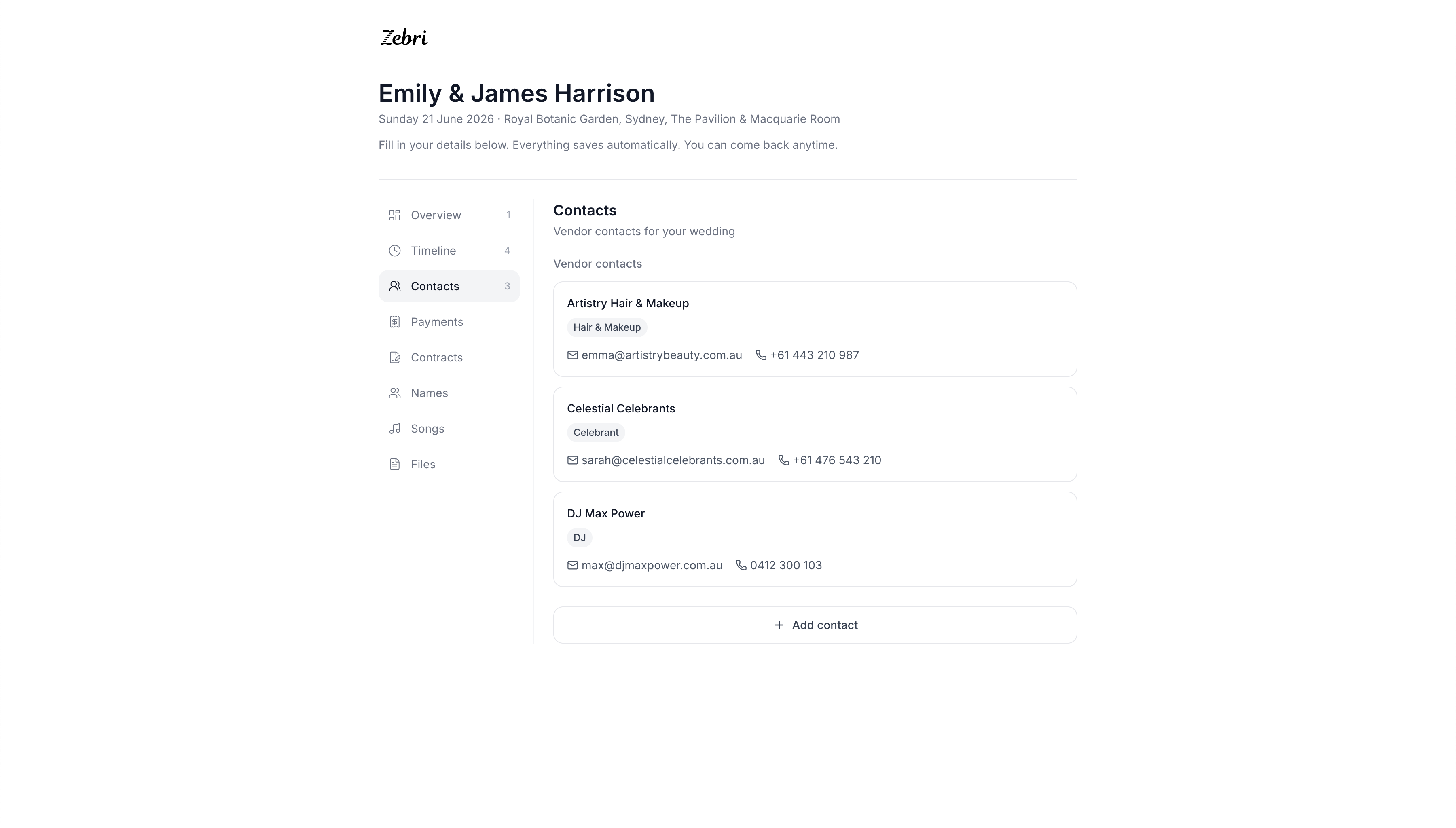 Couple Portal screenshot 1