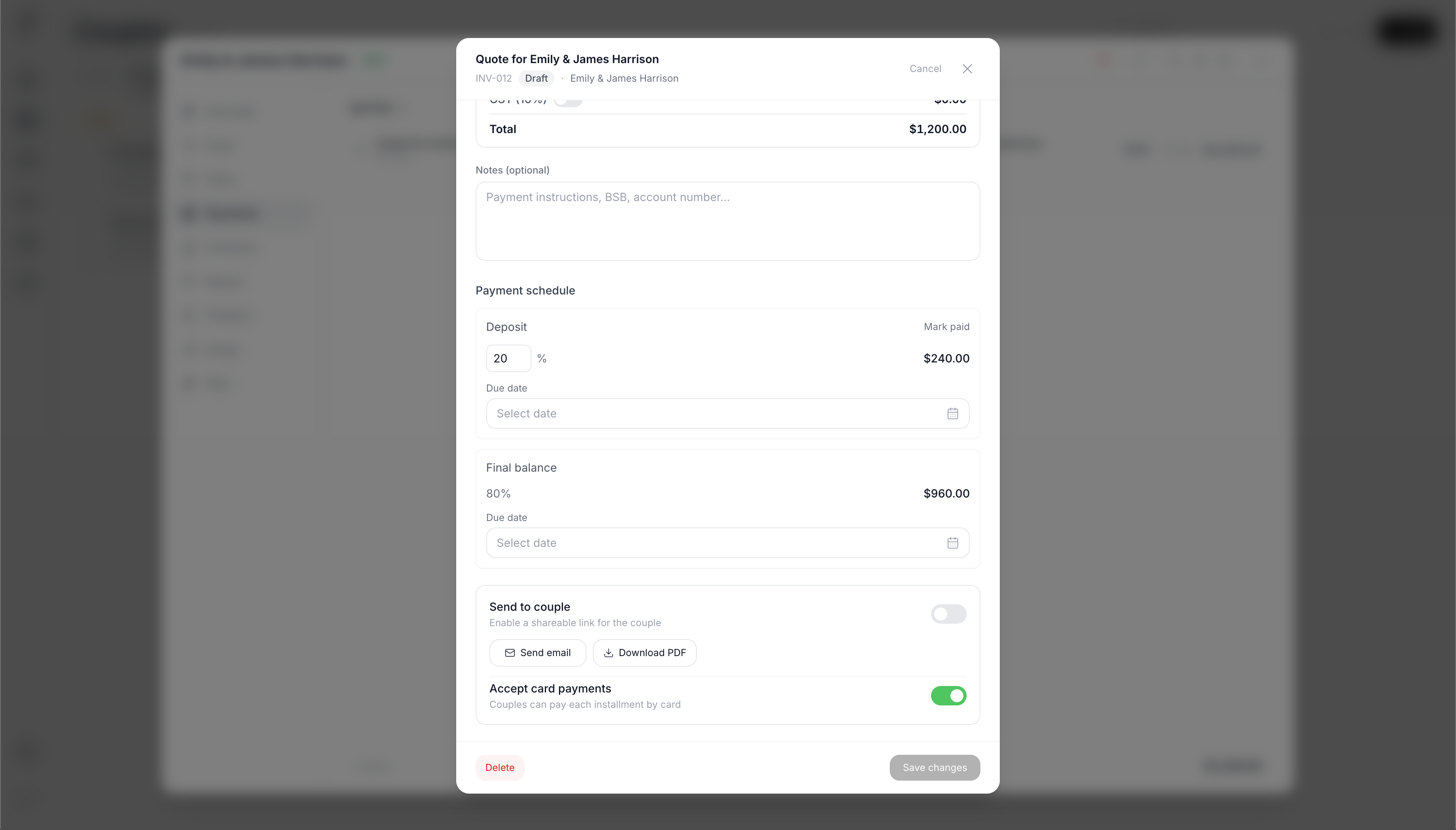 Payments screenshot 2